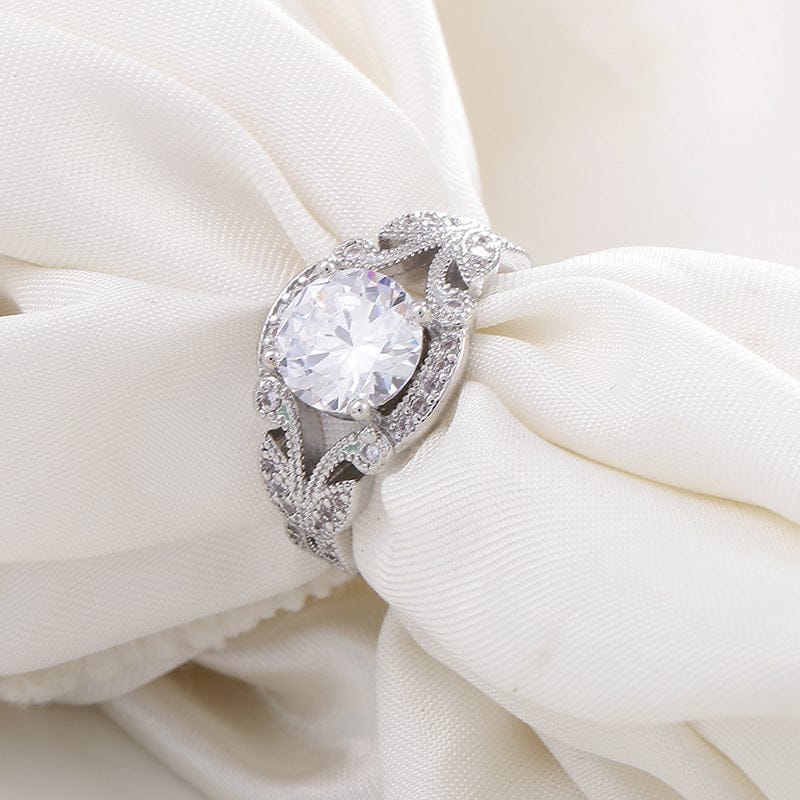Vintage Zirconia Silver Braided Ring by Rose & Oliver - product image 3