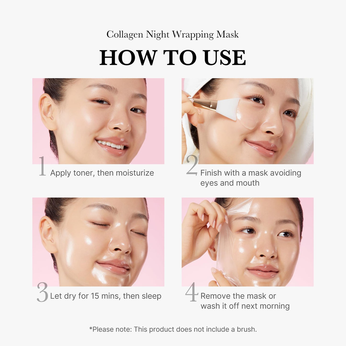 Collagen Night Wrapping Mask + Premium Brush Gift