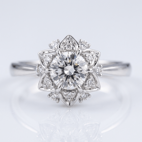 Silver Zirconia Lotus Light Ring by Rose & Oliver - product image 1