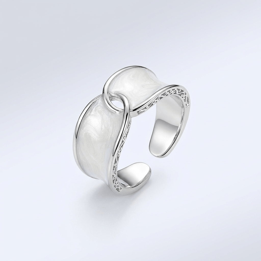 Jade Double Stone Ring - (Adjustable) by Rose & Oliver - product image 3