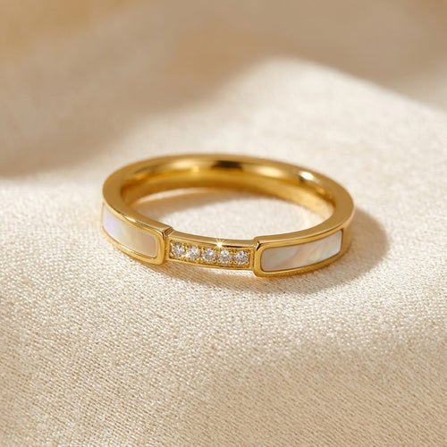 Gold Inlay Band Ring by Rose & Oliver - product image 1